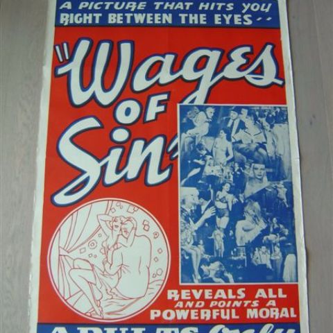 'Wages of sin' U.S. one-sheet